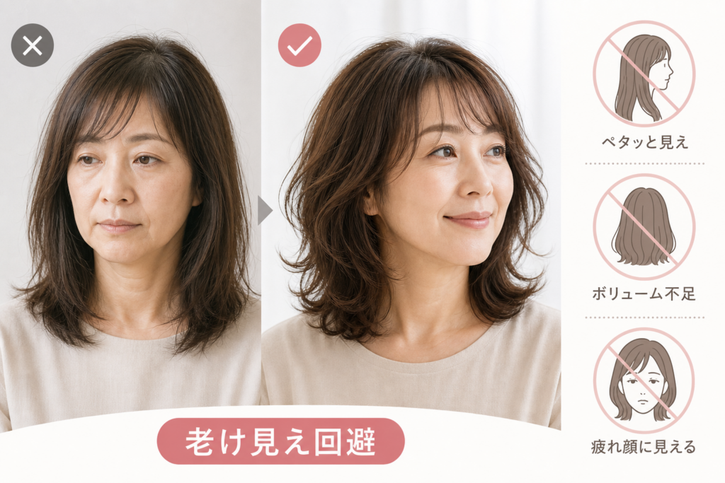 50代のミディアムパーマで老け見えする落とし穴と回避ポイント