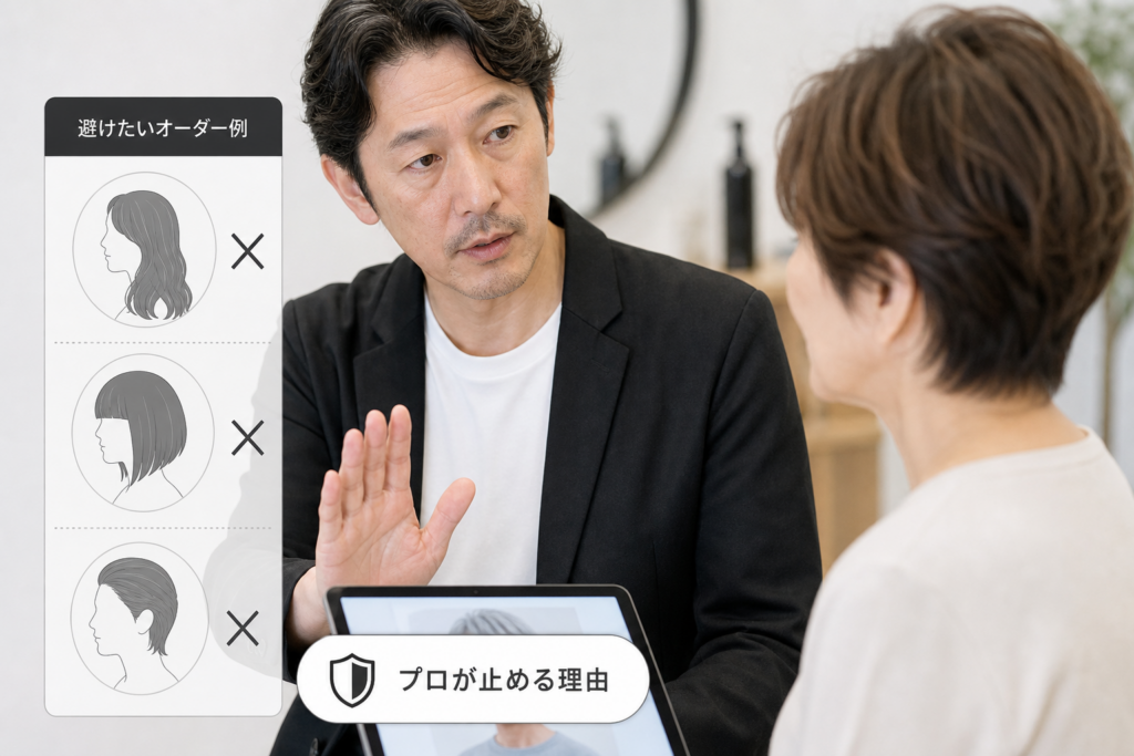 60代がやってはいけない髪型と、プロが現場で止める「危険なオーダー」