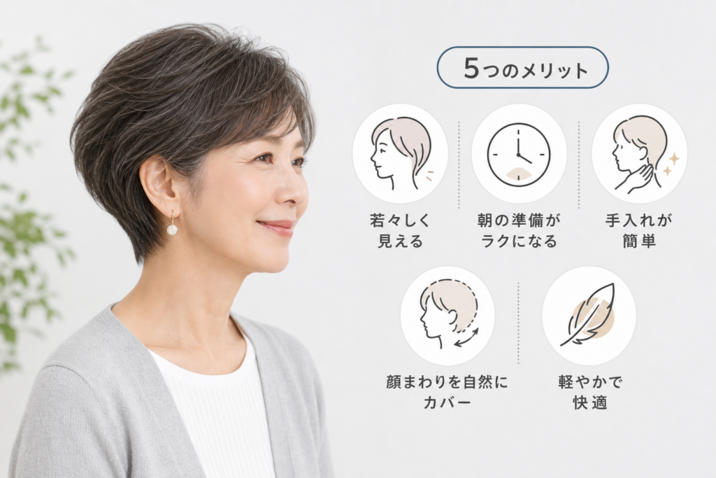 60代にショートやショートボブが向いている5つの理由