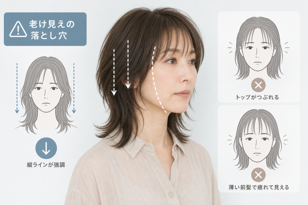 面長で似合わないウルフカットにはどんな落とし穴が?老け見えの原因をプロ目線で徹底暴露