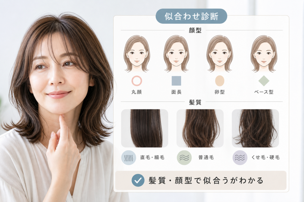 髪質・顔型別の診断で見つける自分に合ったミディアムレイヤー