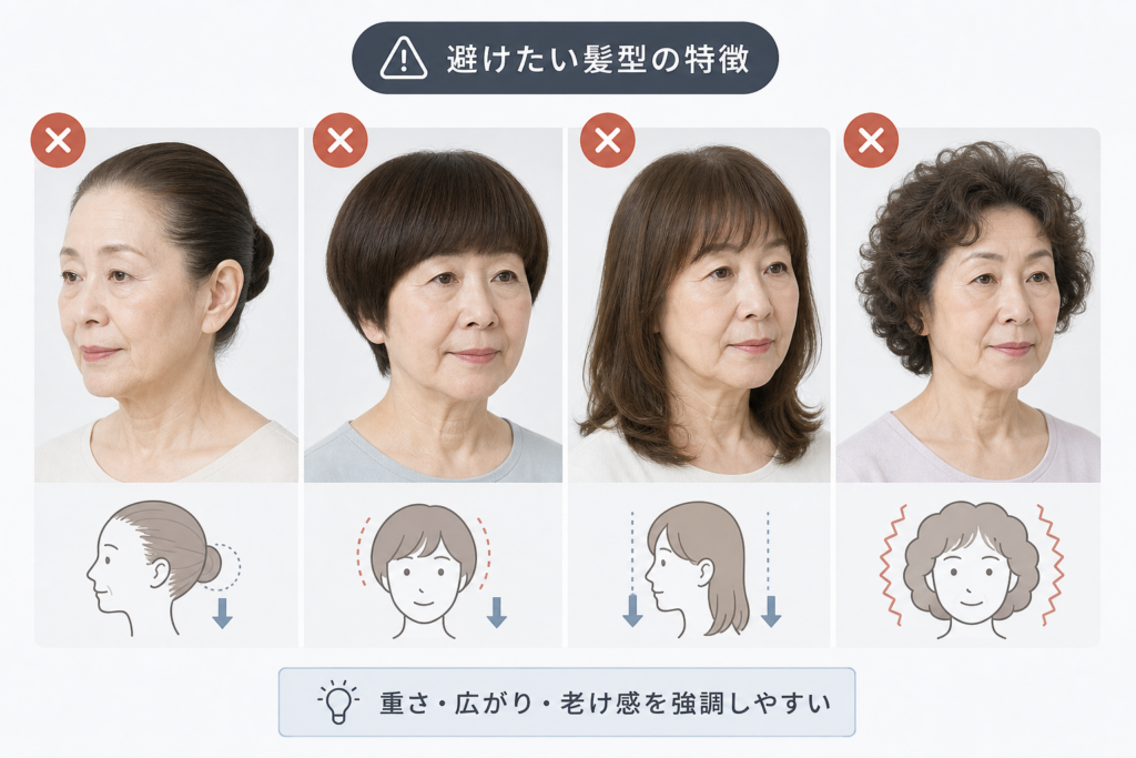 60代がやってはいけない髪型と、70代で危険度が増すパターン