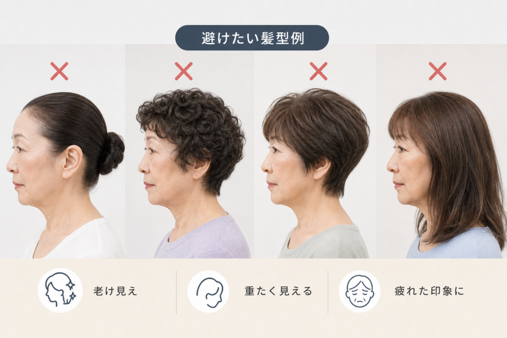 60代がやってはいけない髪型と、70代で危険度が増すパターン
