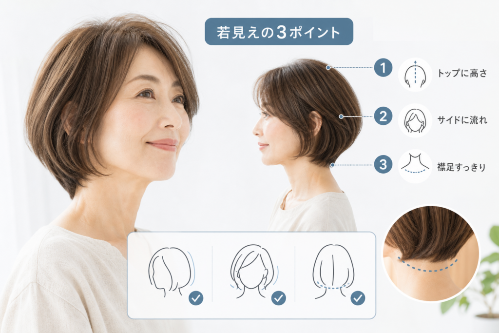 60歳が若く見えるボブの設計ルール｜プロが教える若見えの極意