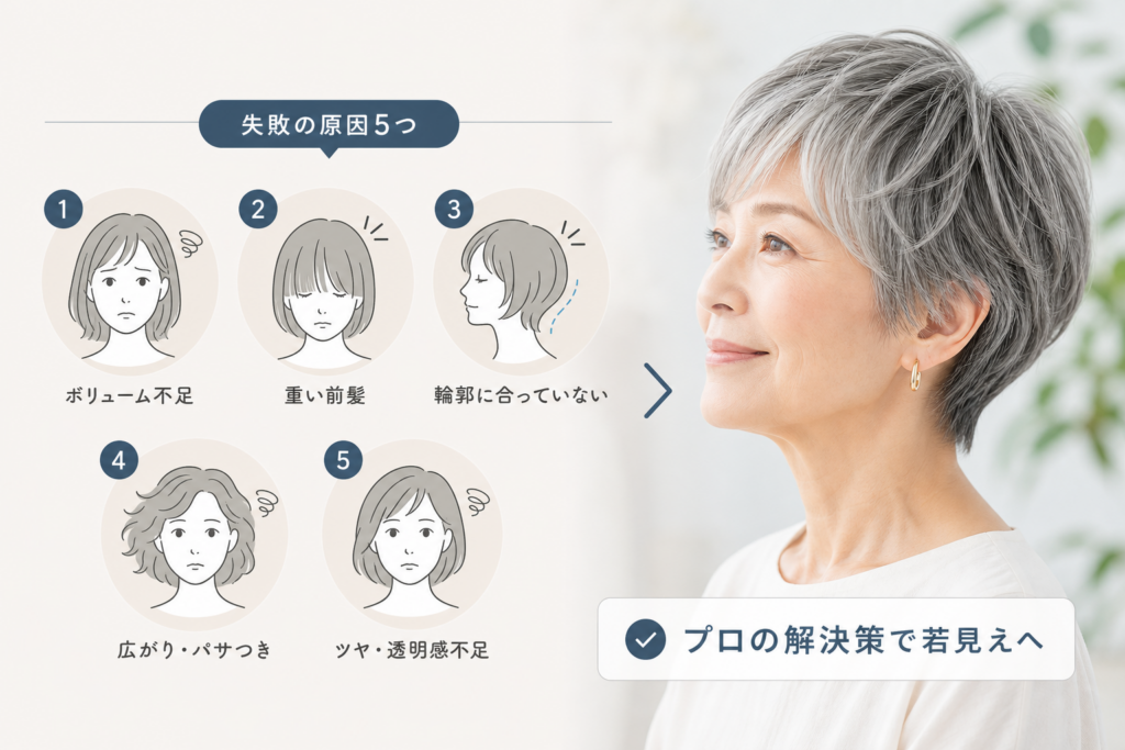 70代ショートで失敗する5つの原因とプロの解決策