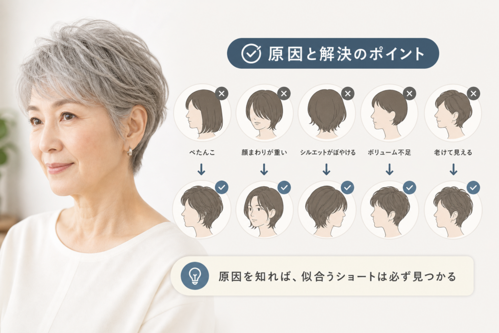 70代ショートで失敗する5つの原因とプロの解決策