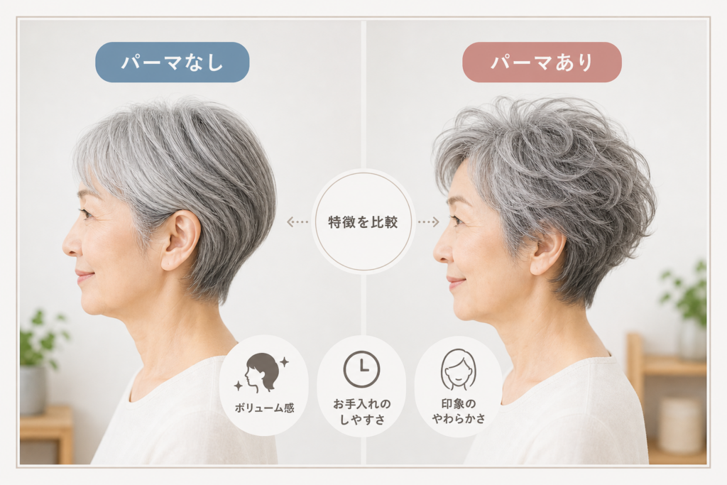 70代ショートはパーマなし?パーマあり?現実的な選択肢と注意点