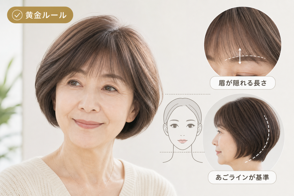70代ボブカットで若見えする｜前髪ありの黄金ルールと長さの正解