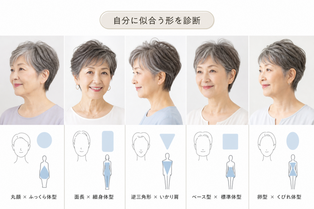 70歳のショートカット診断、顔型・体型・悩み別で選ぶスタイルとシルエット