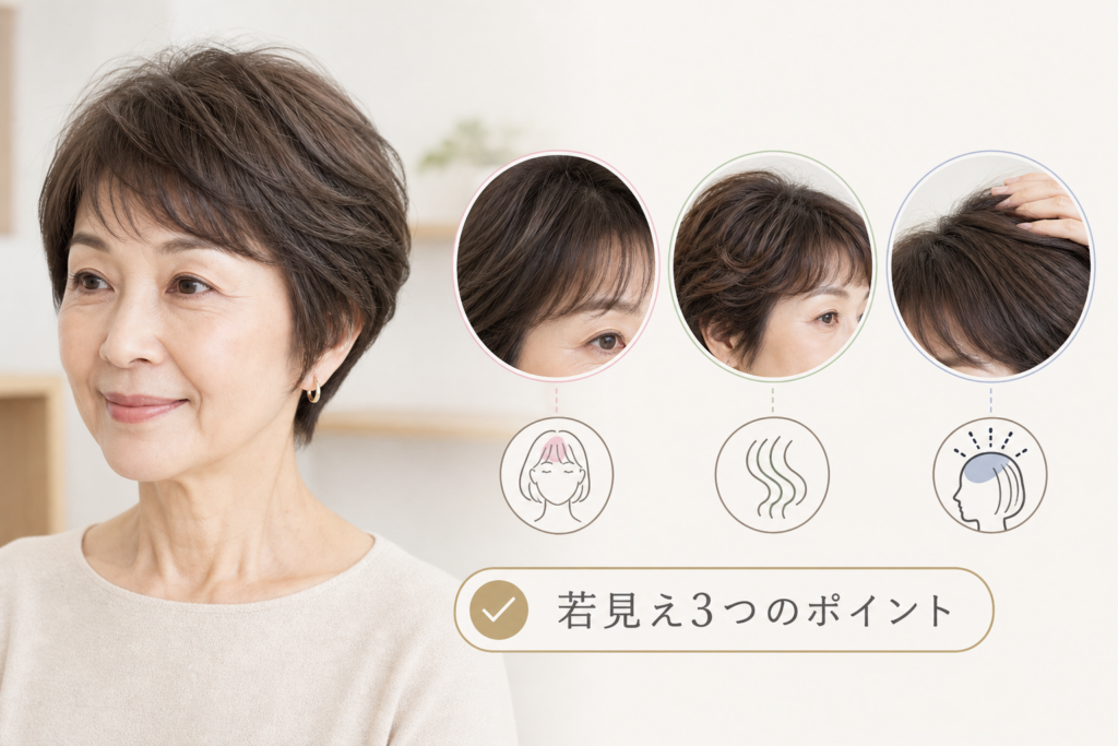 70歳のショートボブは前髪・パーマ・ボリュームで変わる若見えテクニック