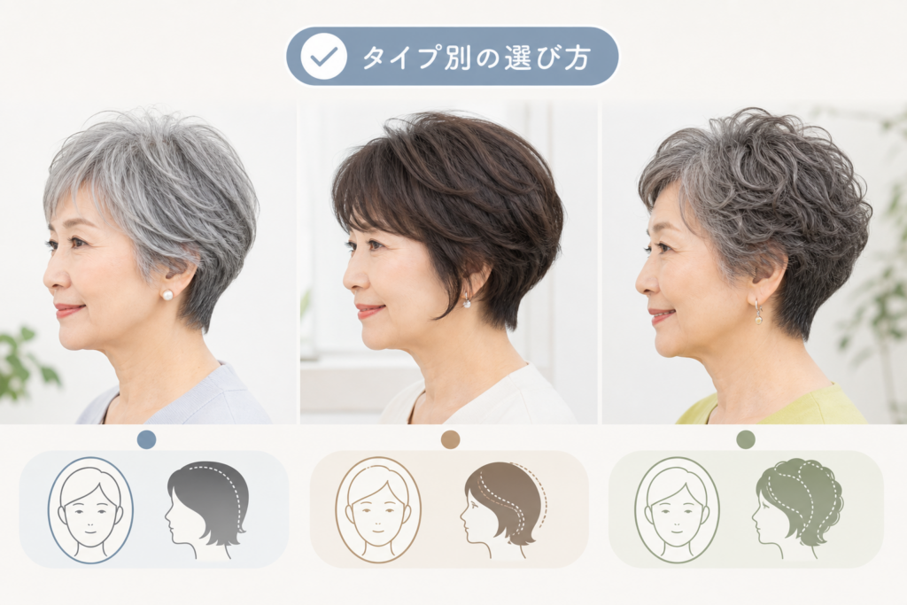 70歳ショートボブのタイプ別スタイル|前髪やパーマの判断基準
