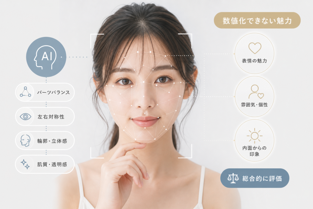 AI診断の分析基準と黄金比では測れない魅力の違い