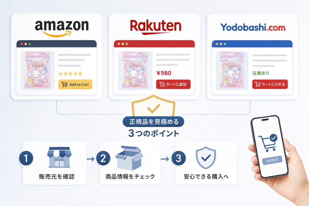 Amazon・楽天・ヨドバシでの正規品選別と安全な購入手順