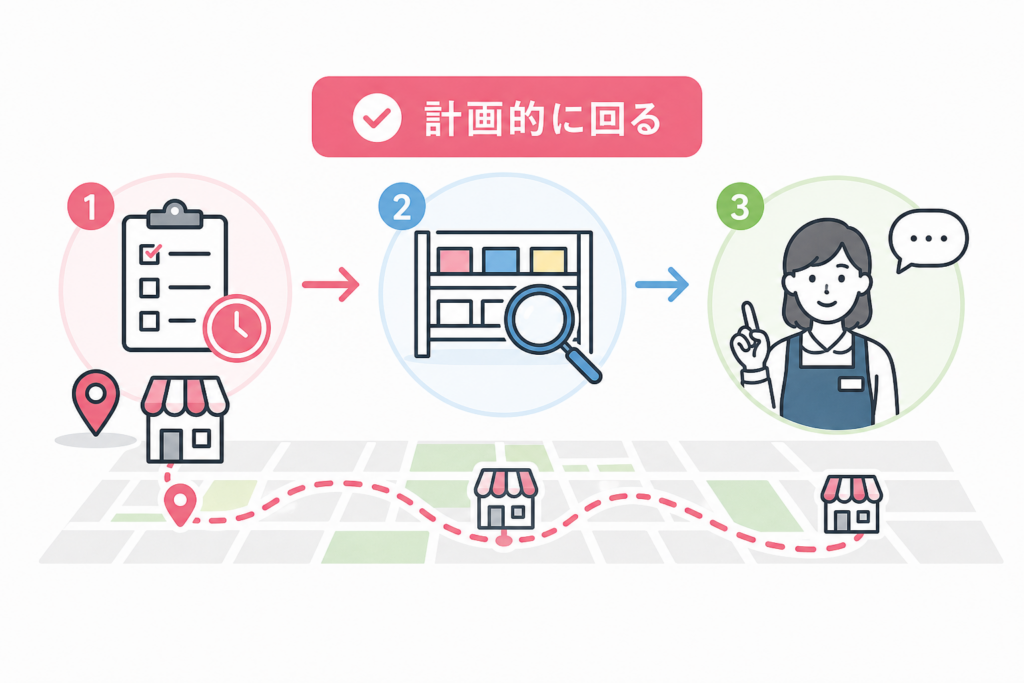 しまむら店舗でのボンボンドロップシール入手のための計画と回り方