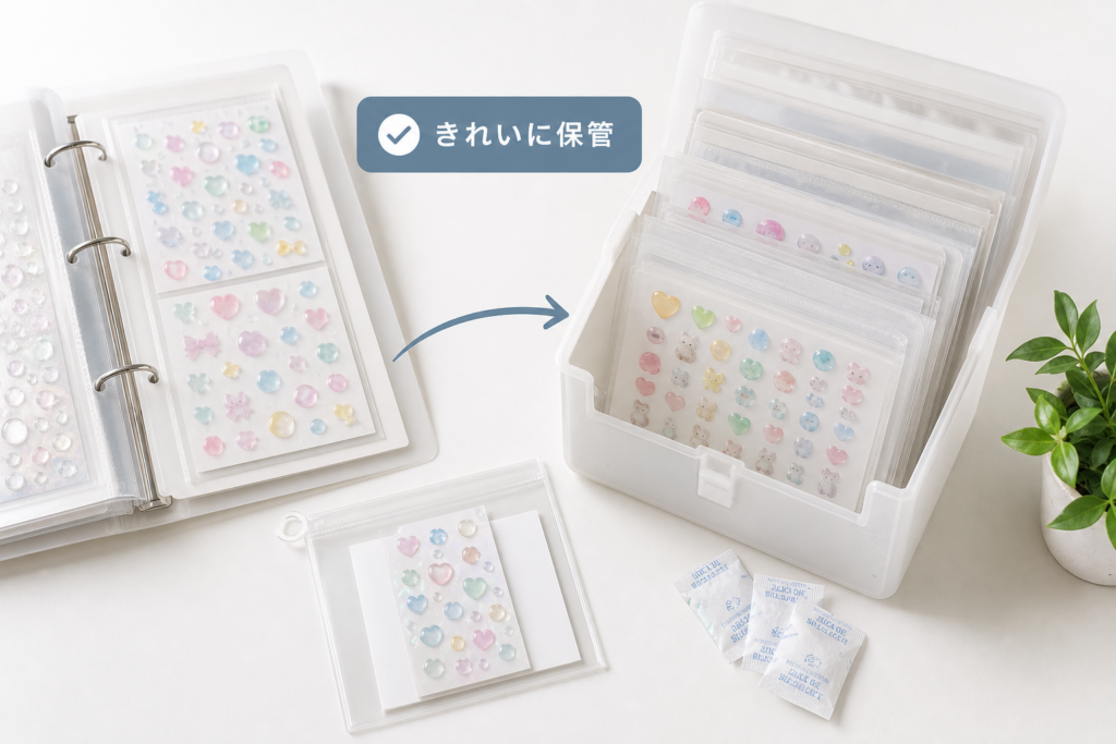 そのまま収納すると後悔する?ボンボンドロップシールの収納方法と保管テク