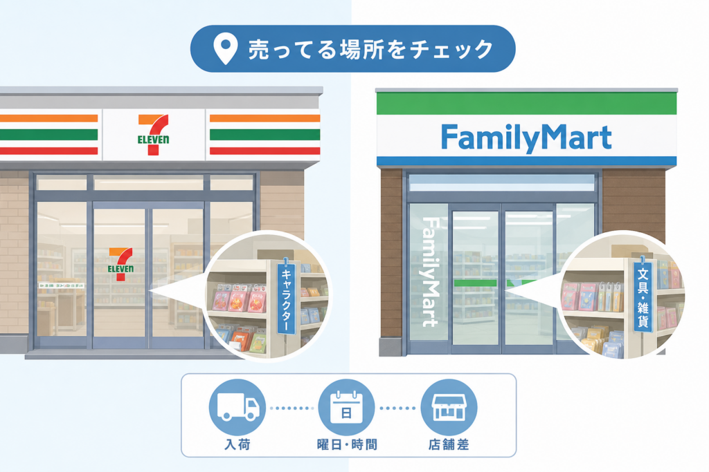 コンビニでボンボンドロップシール買える？セブンイレブン・ファミマの売ってる場所と入荷情報