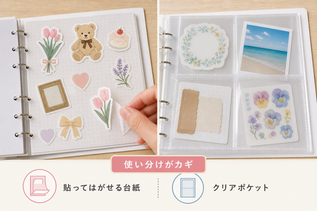 シール帳のダイソーならではのタイプを徹底解剖!貼ってはがせる台紙とクリアポケットの本音レビュー