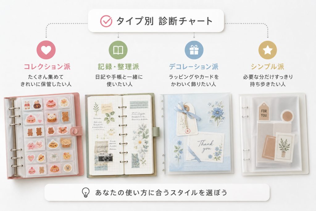 シール帳の正解パターンを大公開!あなたはどれ?ダイソーで見つかる理想のシール帳スタイル診断