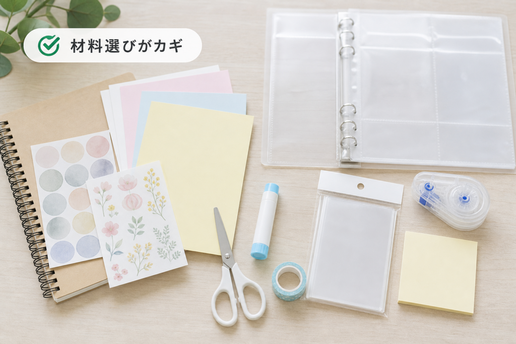 シール帳作りに必要な材料と失敗しない選び方ガイド