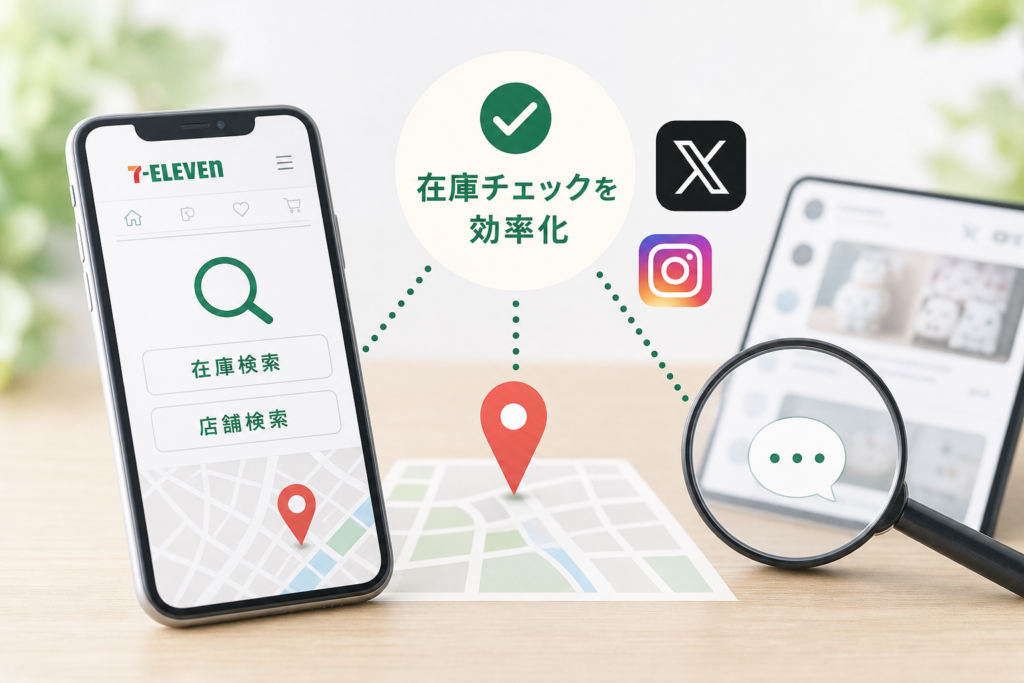 セブン在庫検索とSNS活用で効率的に探す