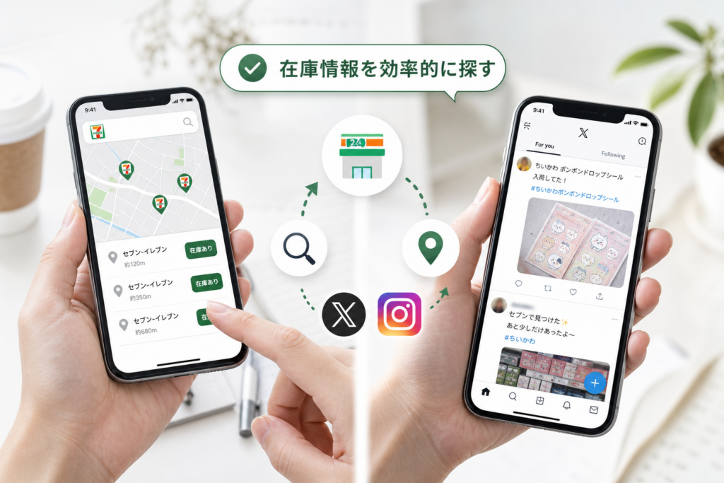 セブン在庫検索とSNS活用で効率的に探す