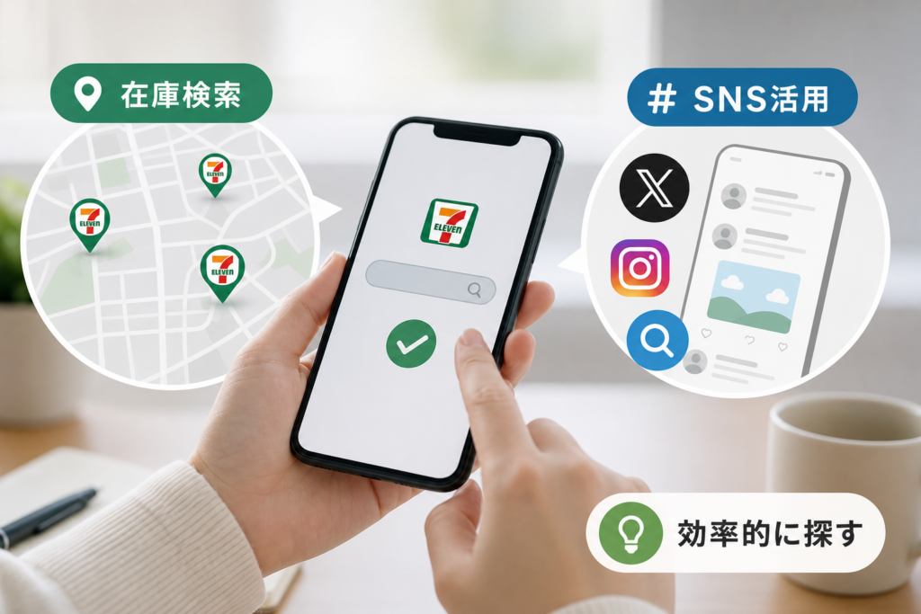 セブン在庫検索とSNS活用で効率的に探す