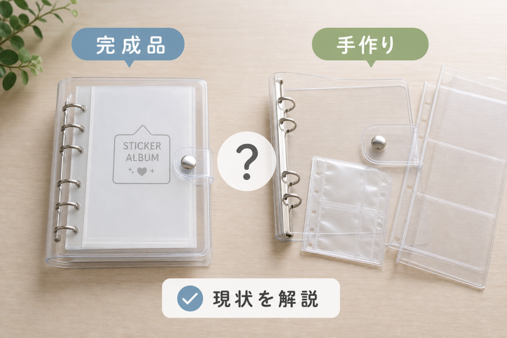 ダイソーに透明シール帳はある?完成品と手作りの現状を解説