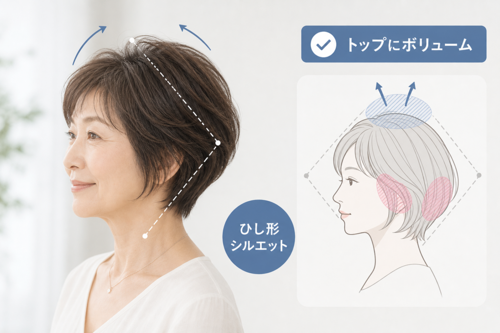 プロが解説:70歳が若く見えるボブの設計 ひし形シルエットとトップボリュームのポイント
