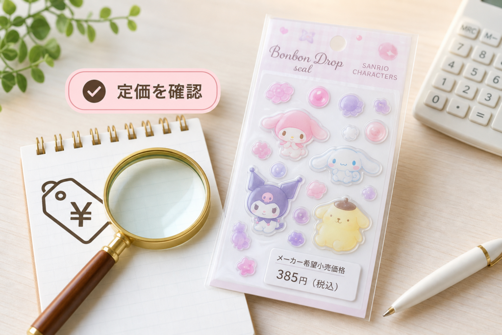 ボンボンドロップシール・サンリオの定価を知る：転売価格に惑わされない価格判断
