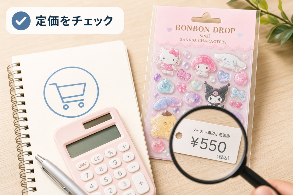 ボンボンドロップシール・サンリオの定価を知る：転売価格に惑わされない価格判断
