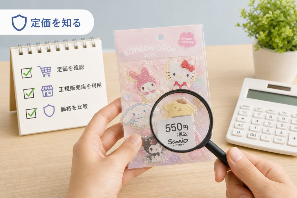 ボンボンドロップシール・サンリオの定価を知る：転売価格に惑わされない価格判断
