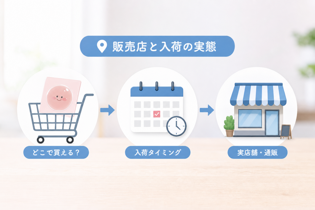 ポンポンドロップシールはどこで買える?販売店と入荷タイミングの実態