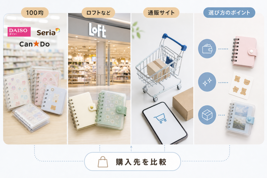 ミニシール帳はどこで買える?ダイソーやセリアやキャンドゥとロフトや通販での最旬事情