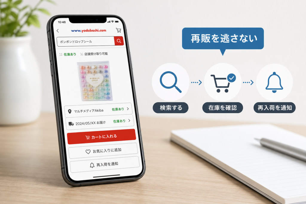 ヨドバシオンラインで在庫と再販を狙う。検索・在庫表示・予約のコツ