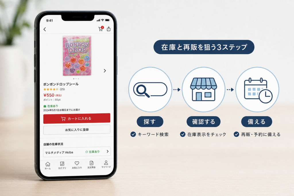 ヨドバシオンラインで在庫と再販を狙う。検索・在庫表示・予約のコツ