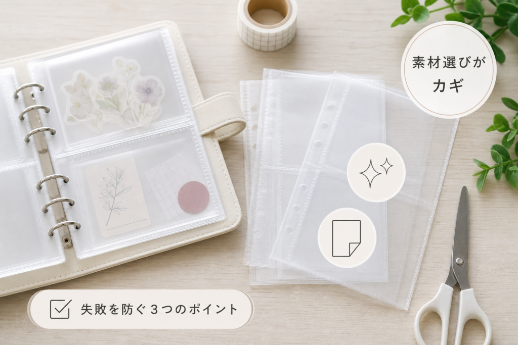 失敗しない透明シール帳の作り方と素材選びのコツ