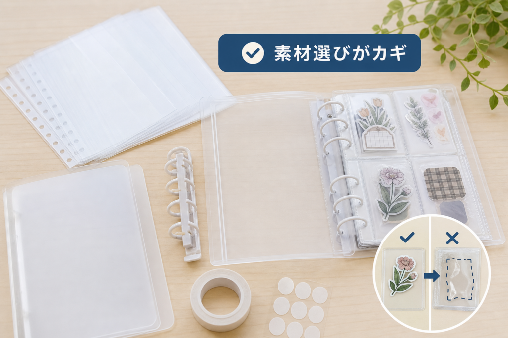 失敗しない透明シール帳の作り方と素材選びのコツ
