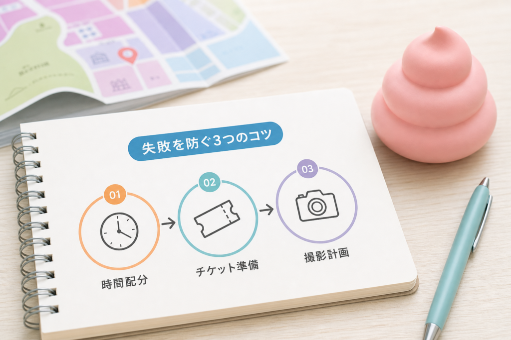 失敗談から学ぶ「うんこミュージアムの所要時間失敗あるある」と攻略法