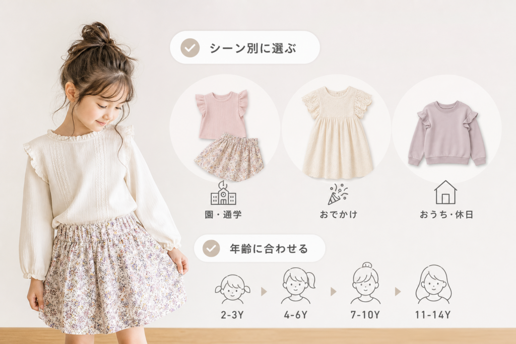 女の子向けZARAキッズの選び方|シーン別・年齢別で浮かないコツ