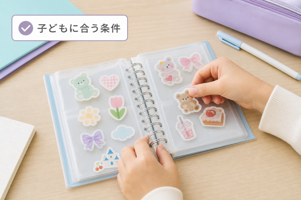 小学生が浮かない選び方|子どもにぴったりなシール帳の条件