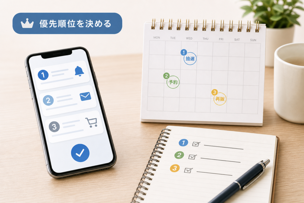 抽選や予約・再販を制する優先順位の設計