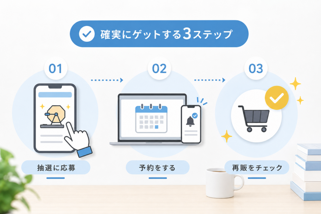 抽選・予約・再販で確実にゲットする方法