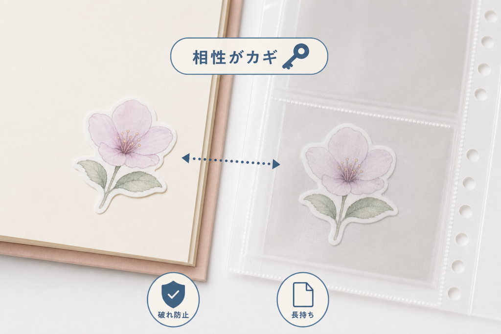 素材別ガイド 台紙とポケットの相性と破れ防止のポイント