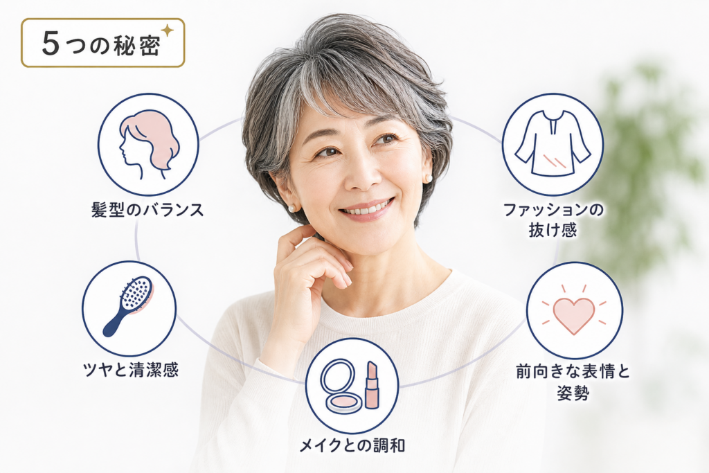 若く見える70歳女性に共通する5つの秘密|おばさんぽさを回避するポイント