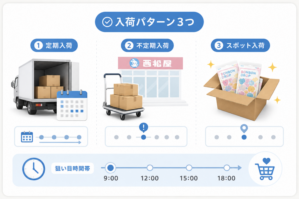 西松屋のボンボンドロップシール入荷パターン3つと狙い目時間帯