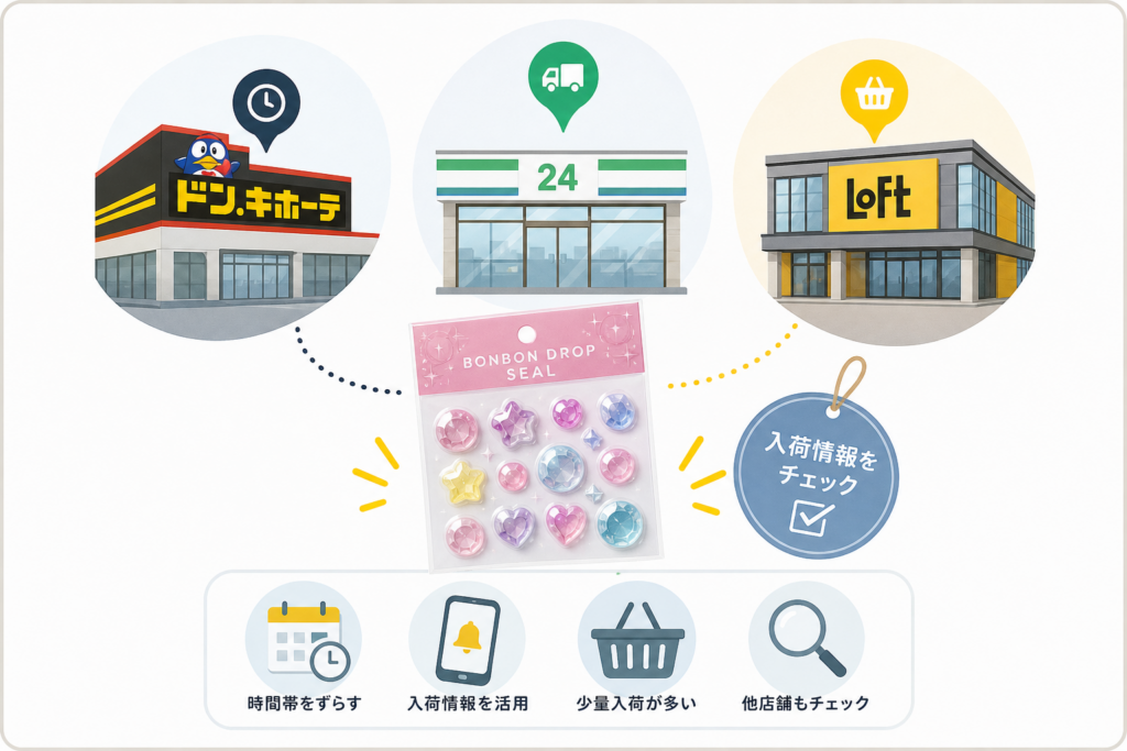 販売店の入荷情報と購入のコツ：ドンキ・コンビニ・ロフト攻略法