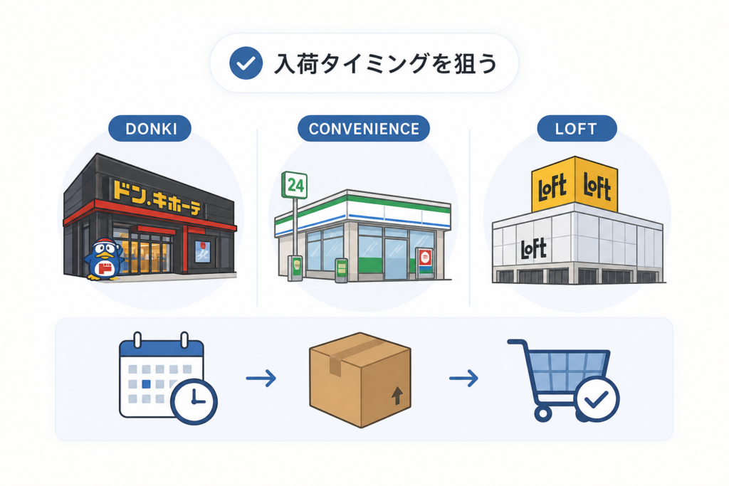 販売店の入荷情報と購入のコツ：ドンキ・コンビニ・ロフト攻略法