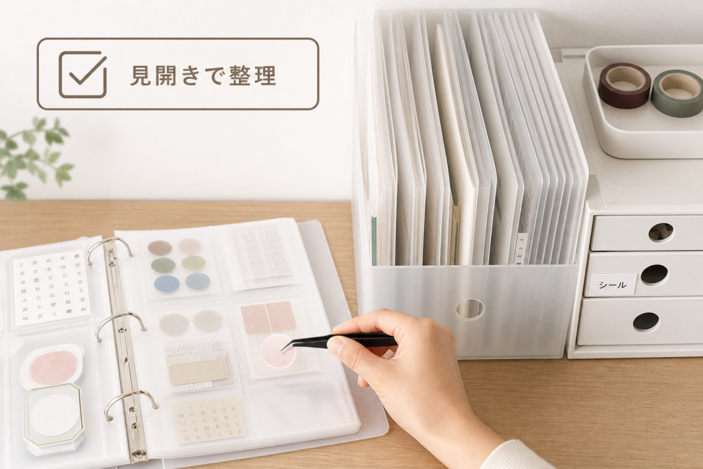 貼ってはがせるシール収納を無印で実現するコツ