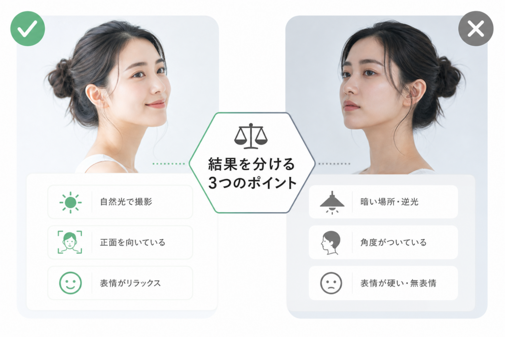 顔面偏差値診断で当たる人と当たらない人を分ける違い