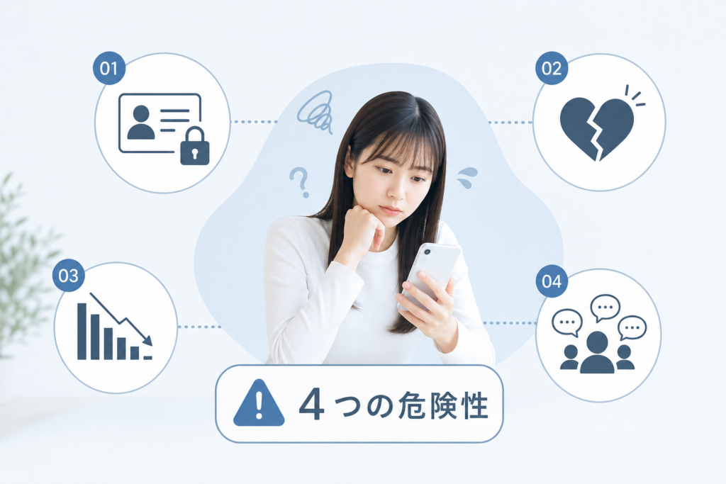 顔面偏差値診断の4つの危険性|個人情報から心理的リスクまで